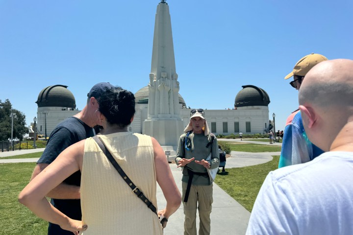 In front of the Griffith Observatory