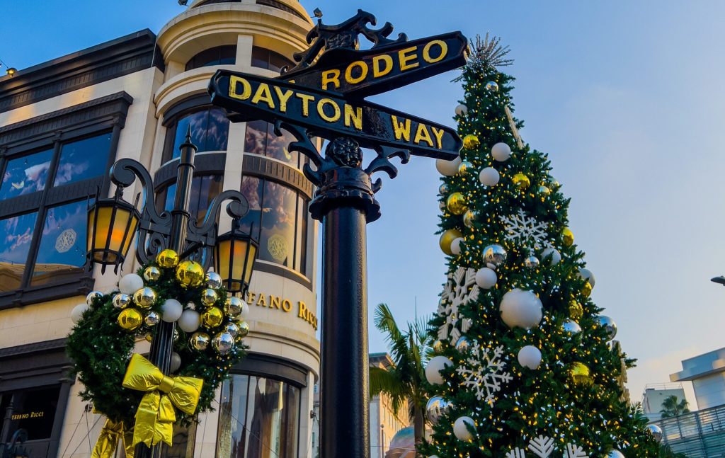 Rodeo Drive during Christmas