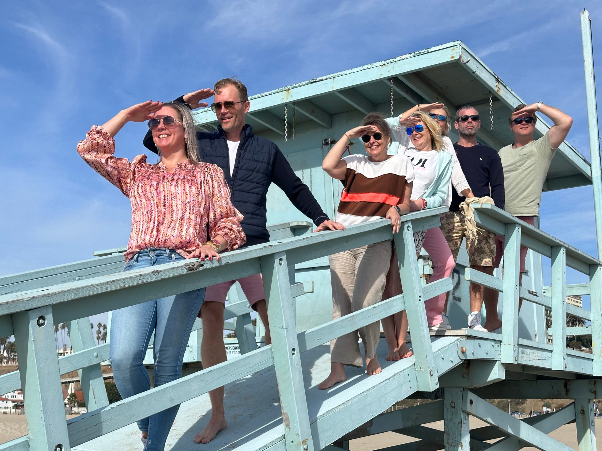 Tourists in Santa Monica, California